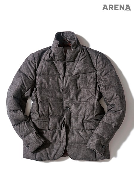 모포처럼 포근한 감촉의 갈색 패딩 재킷 가격미정 듀베티카 제품.