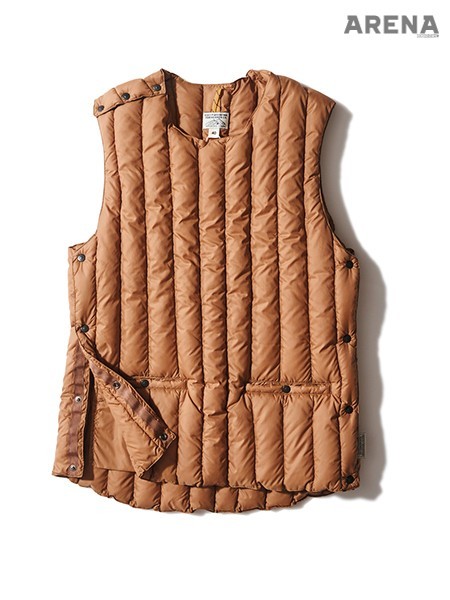 캐멀색 패딩 베스트 37만8천원 로키 마운틴 페더베드 by 플랫폼 플레이스 제품.