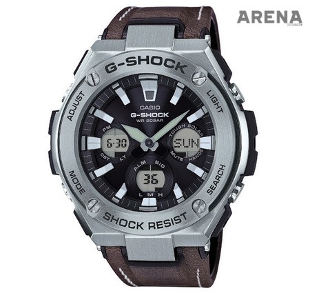 홍텐이 착용한 ‘GST-S130L’은 베젤 부분에 충격 완화용 ‘레이어 가드’ 구조를 탑재해 어떠한 충격에도 안정적으로 구동되는 기능성 메탈 시계다. 밴드는 내마모성이 우수한 일명 ‘터프 레더’를 둘렀다. 다이얼에는 네온 일루미네이터(문자판)와 슈퍼 일루미네이터(액정)를 사용해 깜깜한 밤에도 시인성이 뛰어나다. 디자인도 눈에 띈다. 모던한 매력과 예스러운 분위기를 동시에 풍겨 캐주얼은 물론 수트와 매치해도 어색함이 없어 보인다. 특히 밴드를 수놓은 스티치가 고급스러운 분위기를 배가한다. 가격은 39만5천원.