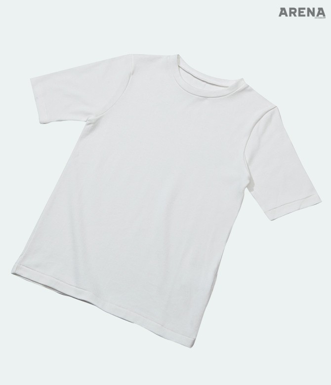 소매에 스티칭을 더한 면 저지 티셔츠 10만8천원 MY by 1LDK SEOUL 제품. 