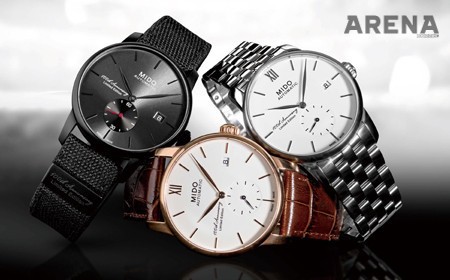 100주년 기념 모델인 ‘바론첼리 트릴로지 리미티드 에디션’은 미도의 과거와 현재, 미래를 콘셉트로 1918, 2018, 2118 등 세 가지 모델로 출시됐다.