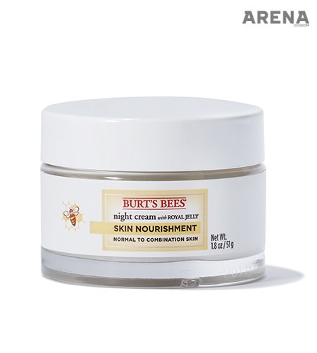 로열젤리와 식물 추출물이 밤사이 수분과 영양을 집중적으로 공급 해주는 스킨 너리쉬먼트 나이트 크림 51g 3만9천원 버츠비 제품.