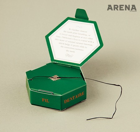 유기농 코튼으로 만든 치실 덴탈 플로스 50cm 2만2천원 불리 1803 제품.