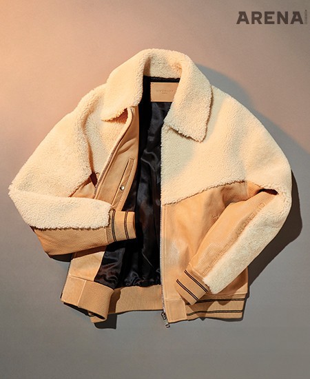 2 겉면에 양털을 사용한 시어링 보머 재킷 가격미정 지방시 제품.