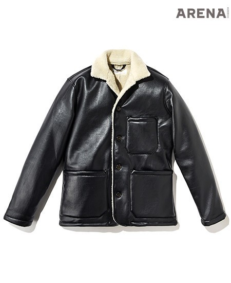 인조 가죽 소재의 무통 재킷 50만8천원 유니버셜 웍스 제품. 