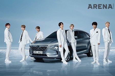 수소차 넥쏘와 BTS.