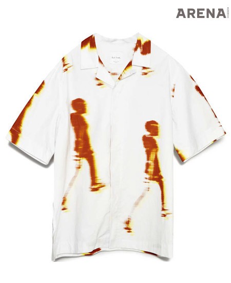 PAUL SMITH
걷는 사람 모티브의 캠프 칼라 셔츠
69만원 폴 스미스 제품.