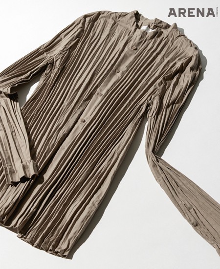 플리츠 코튼 셔츠 코스 제품.