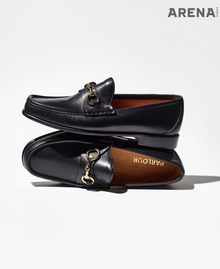 송아지 가죽 소재의 호스빗 로퍼  팔러 제품.