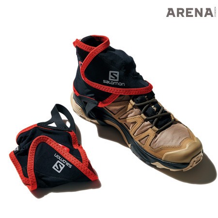 모래와 흙이 들어오는 걸 막아주며 경량 쿠션이 내재돼 발목을 안전하게 지지해준다. 트레일 게이터 4만3천원·견고한 하이킹 부츠 24만8천원 모두 살로몬 제품.