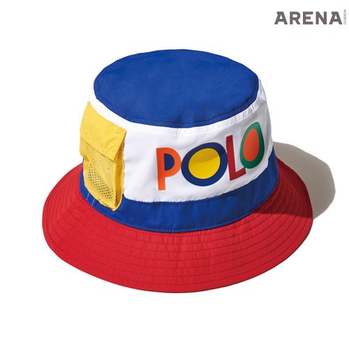 생활 방수 처리된 나일론 소재 컬러 블록 버킷 해트 가격미정 폴로 랄프 로렌 제품.
