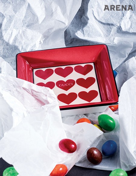 하트 프린트 스퀘어 트레이 32만원 구찌 제품.