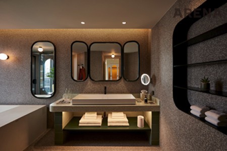 호텔이 보유한 155개의 룸
타입 중 ‘발코니 스위트’의
전경.