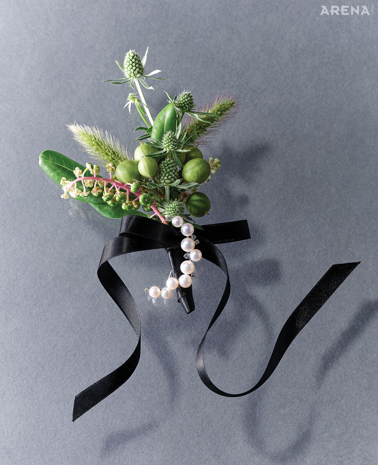 진주와 다이아몬드를 세팅한 브로치 가격미정 타사키 제품.