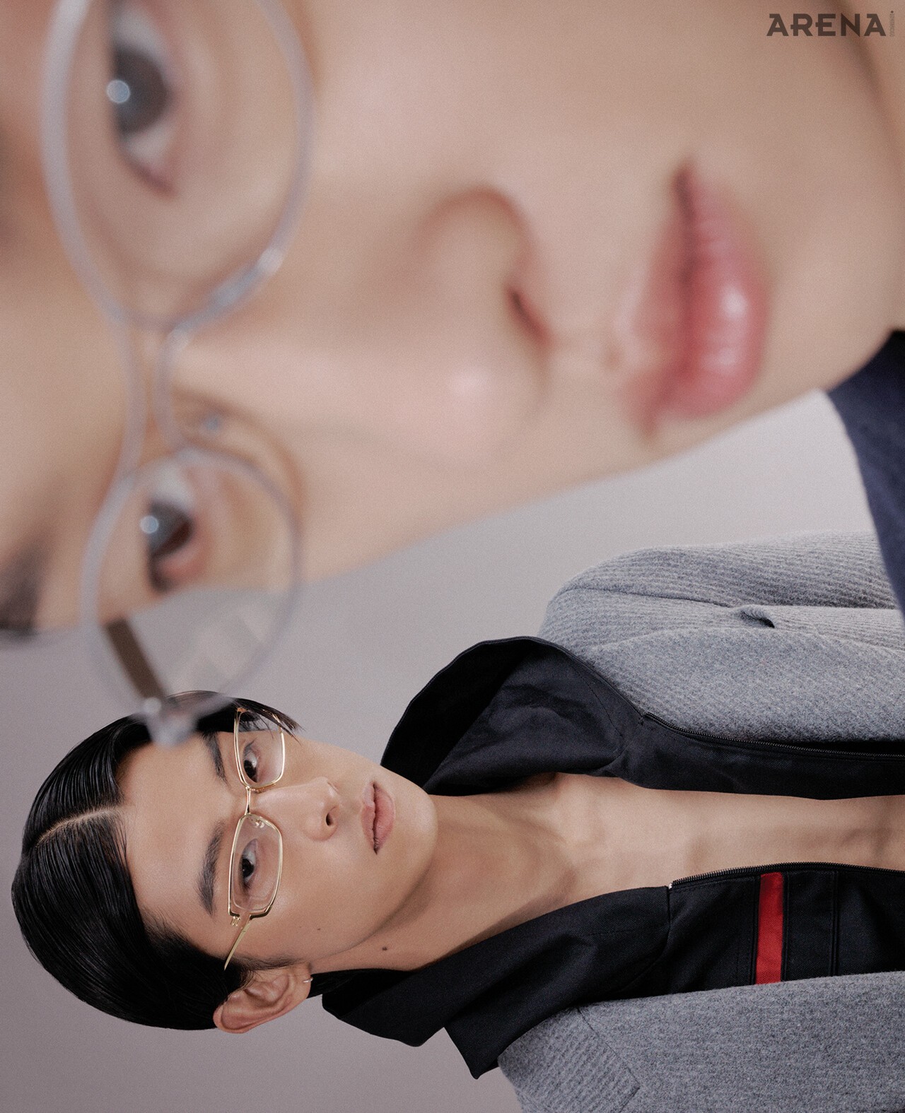 (위부터) 코트 가격미정 발렌시아가, 메탈 프레임 안경 48만원 메종 마르지엘라×젠틀몬스터 제품. 더블브레스트 코트 102만원 로딩룸, 후디 재킷 가격미정 본봄, 골드 프레임 안경 32만원 젠틀몬스터 제품. 